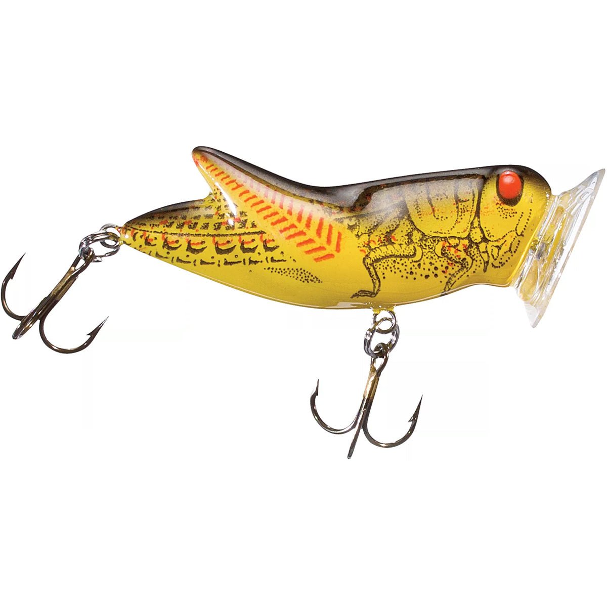 Rebel Crickhopper Popper 3/16 oz Fishing Lure - Yellow/Black - Forza Sports
