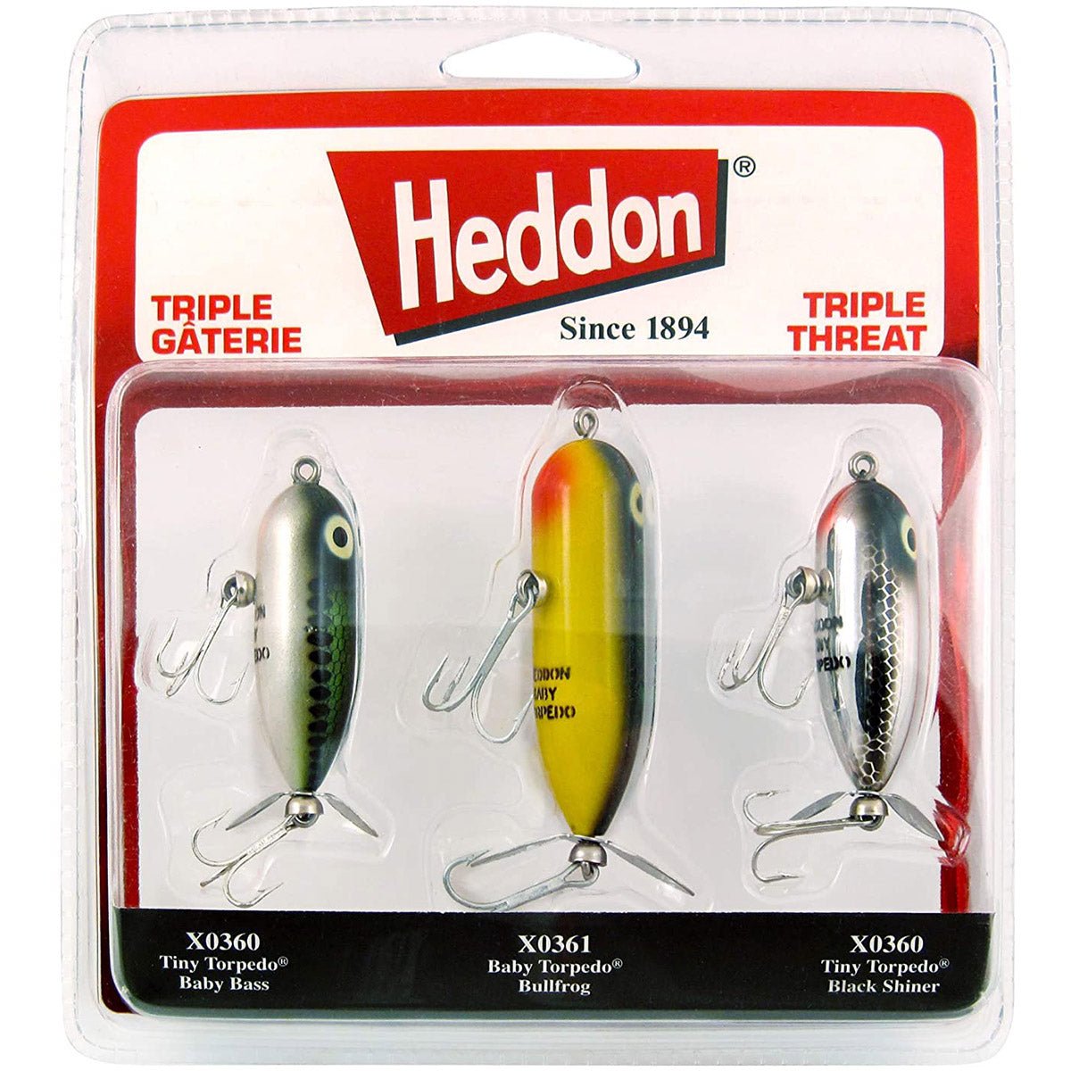 Heddon Triple Threat Varying Weights Fishing Lures - Forza Sports