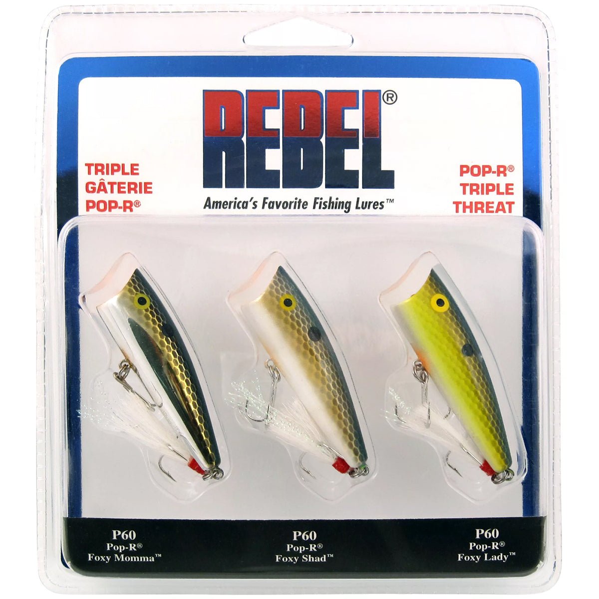 Rebel Pop - R Triple Threat 1/4 oz Fishing Lures - Forza Sports