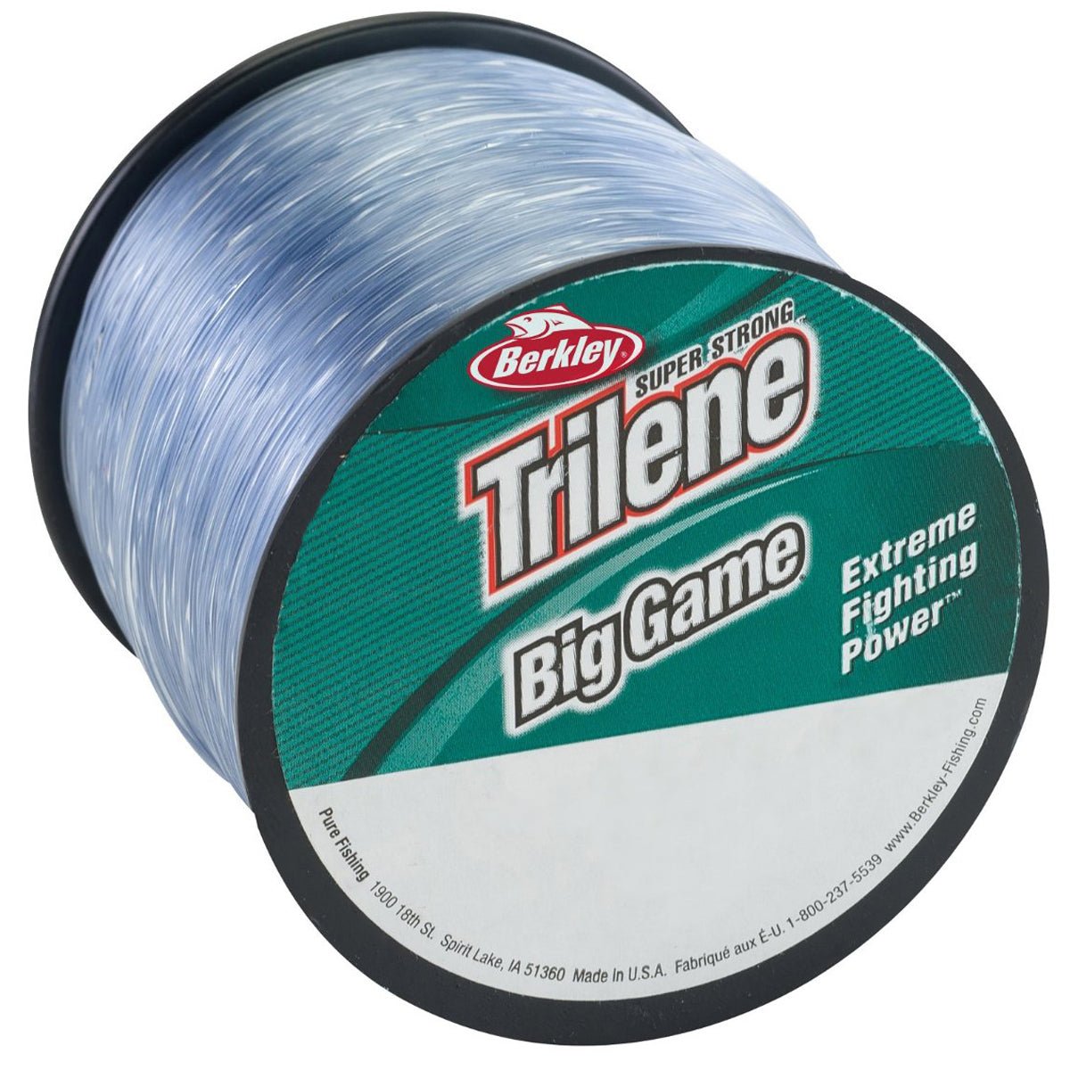 Berkley Trilene Big Game Fishing Line Spool - 25 lb test, 595 yds - Steel Blue - Forza Sports