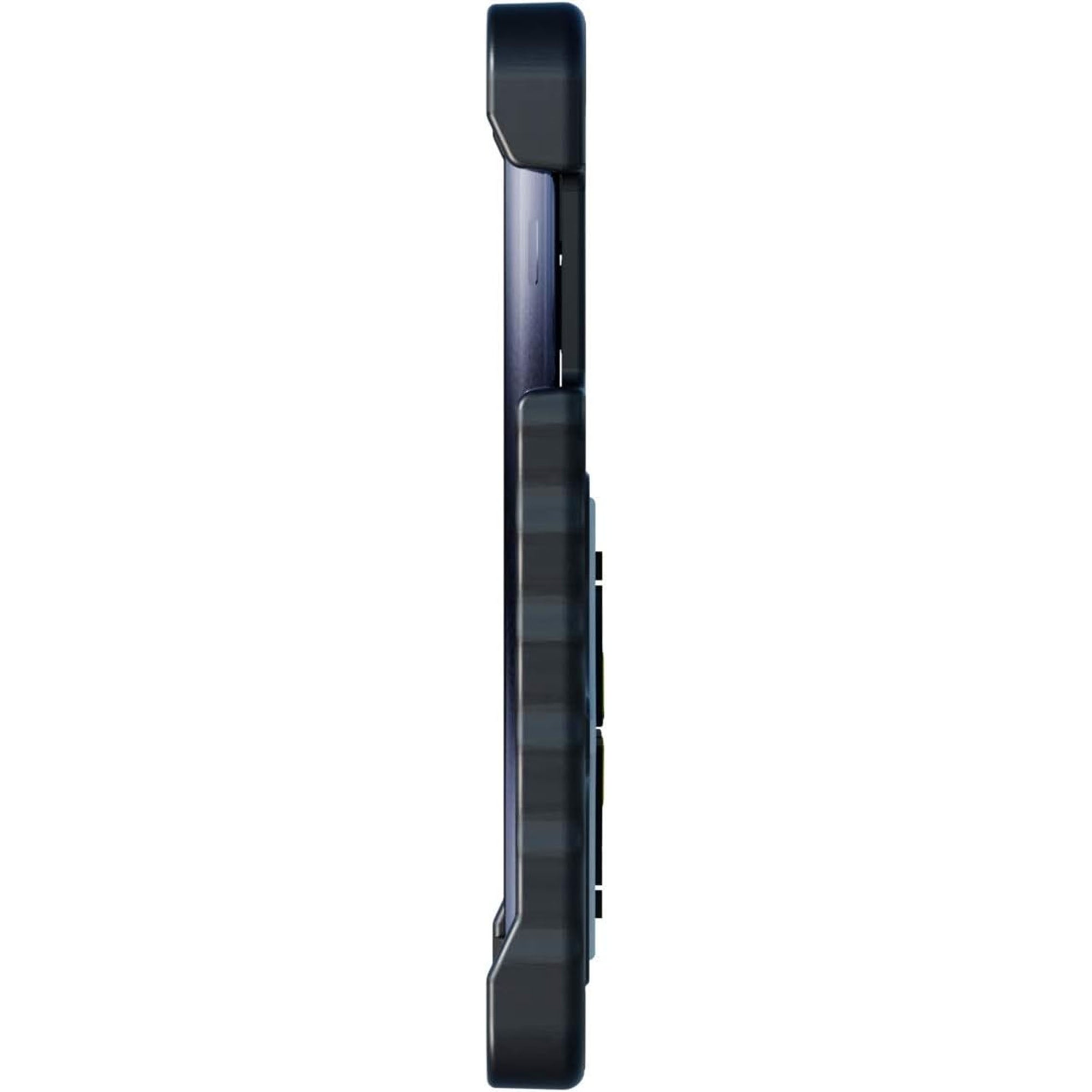 Black phone case on a white background