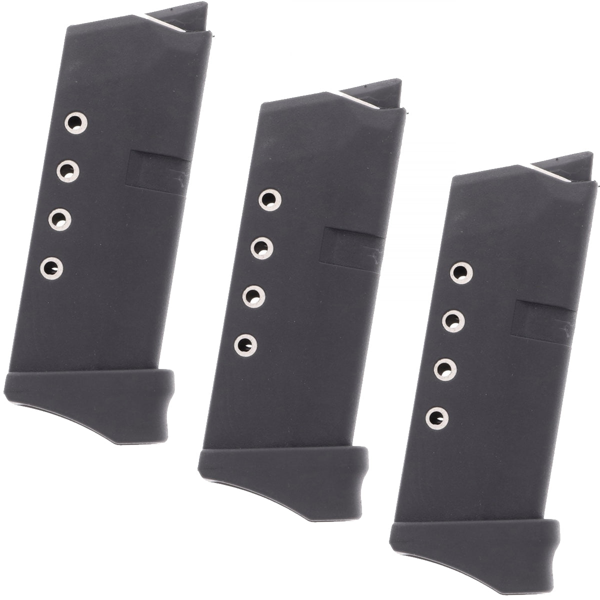 ProMag (3 Pack) 6 - Round Magazine for GLOCK Model 43 G43 9mm, GLK12, Black Polymer - Forza Sports