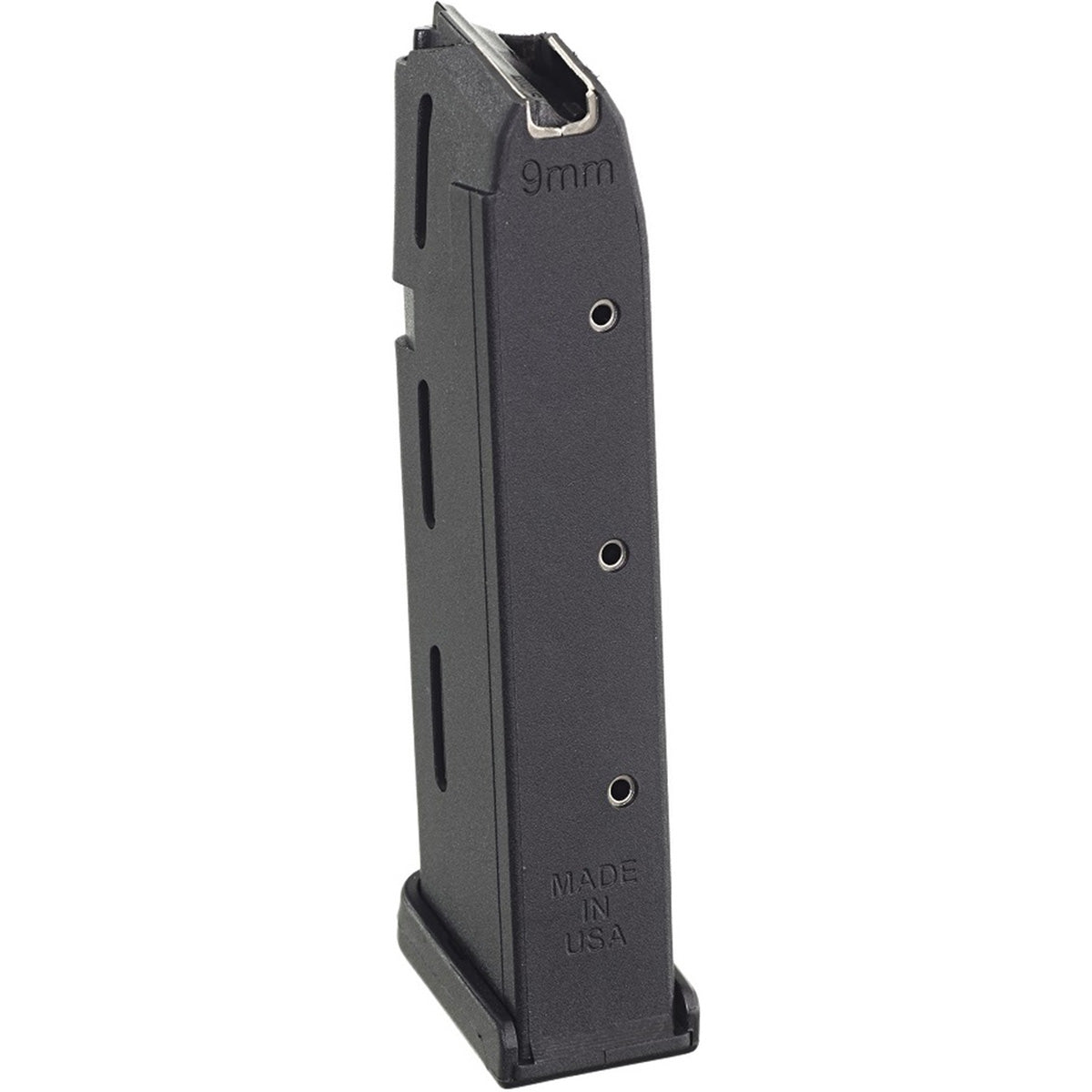 ProMag 10 - Round Magazine for GLOCK Model 17, 19, & 26 9mm, GLK 14, Black Polymer - Forza Sports