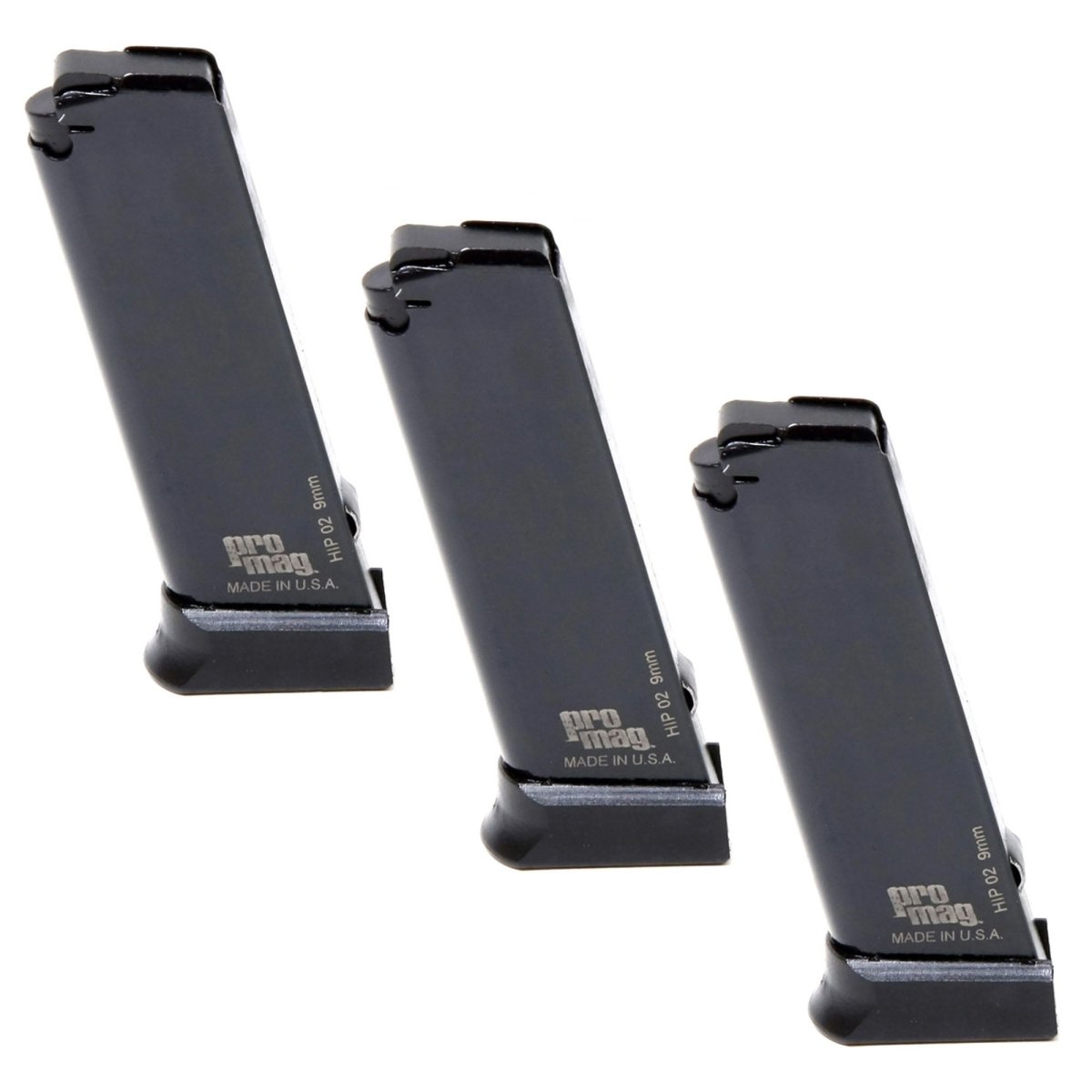 ProMag (3 pack) Hi - Point Model C 9mm, 8 - Round Magazine, HIP 02, Blue Steel - Forza Sports