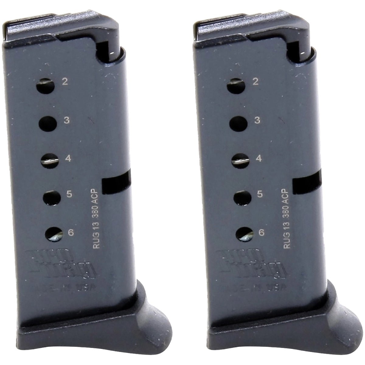ProMag (2 Pack) Ruger LCP .380 ACP, 6 - Round Magazine, RUG 13, Blue Steel - Forza Sports