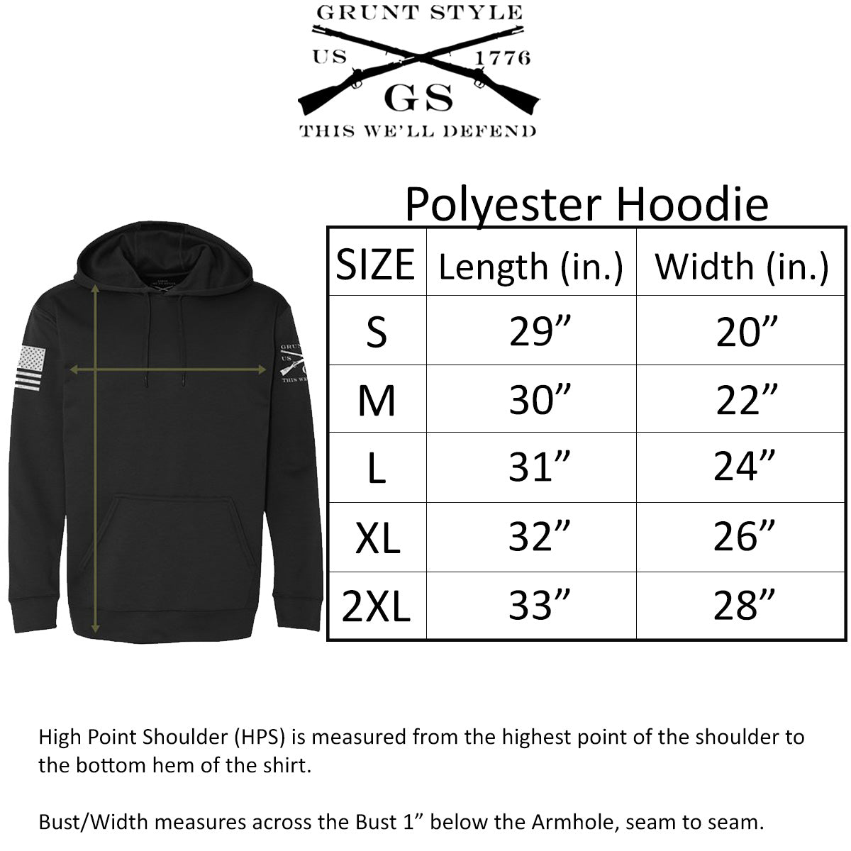 Grunt Style USAF - Basic Logo Pullover Hoodie - Royal - Forza Sports