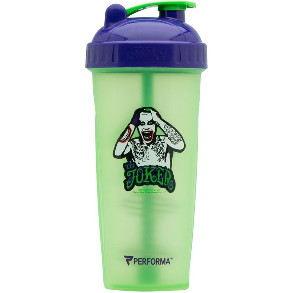 Performa PerfectShaker 28 oz. Villain Shaker Cup Bottle - The Joker - Green - Forza Sports
