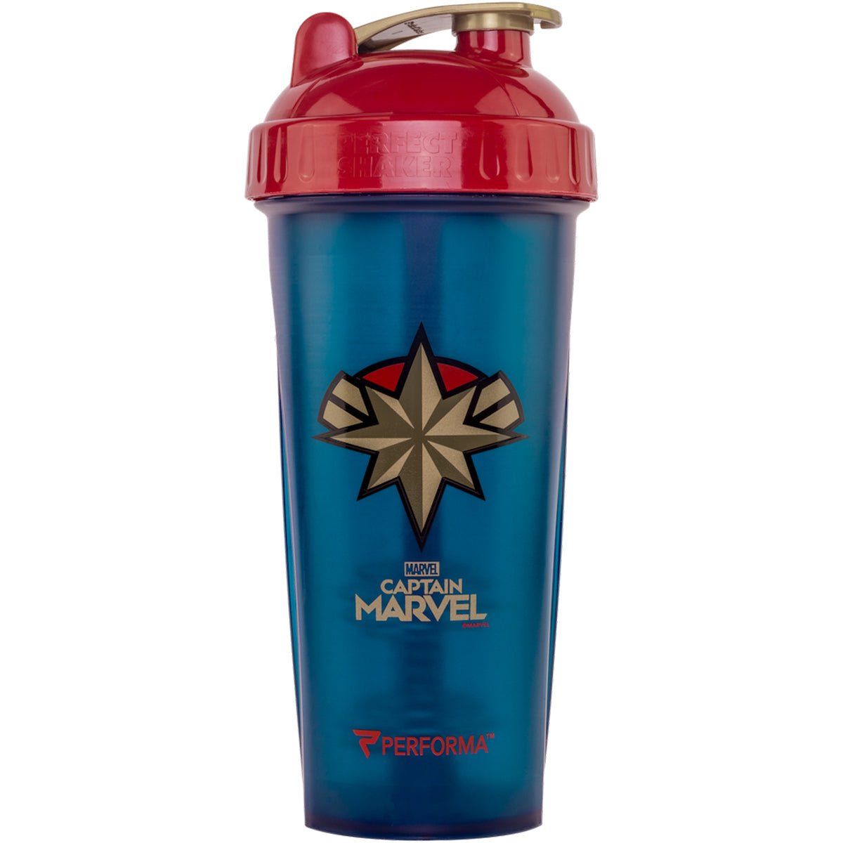 Performa PerfectShaker 28 oz. Hero Shaker Cup - Captain Marvel - Forza Sports