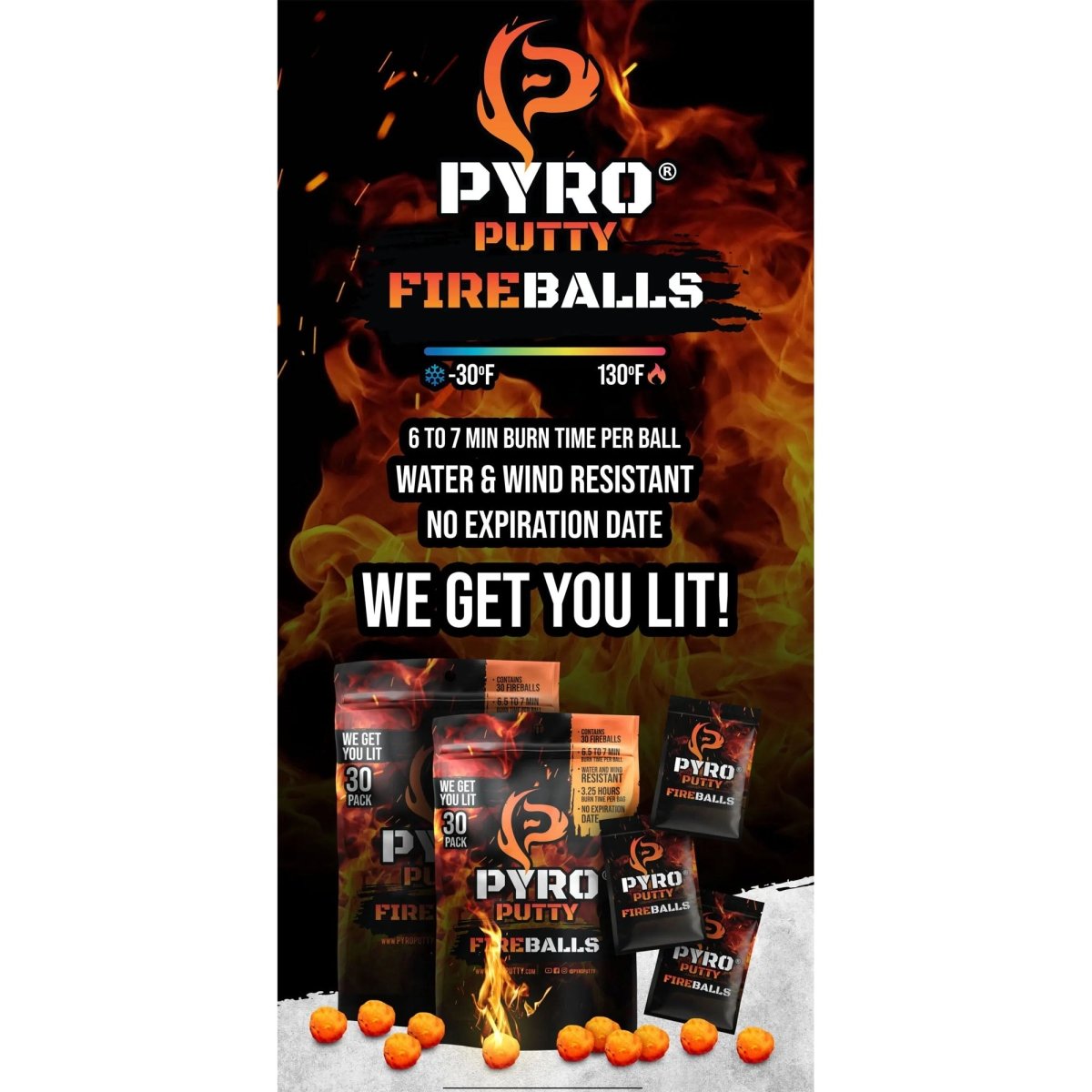 Pyro Putty Fireball - 30 Pack - Forza Sports