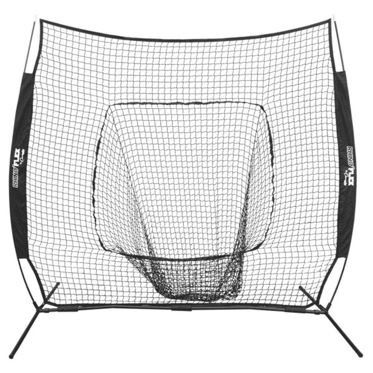 Champion Sports Rhino Flex Portable, Reversible Baseball Training Net - 84" x 84" - Forza Sports