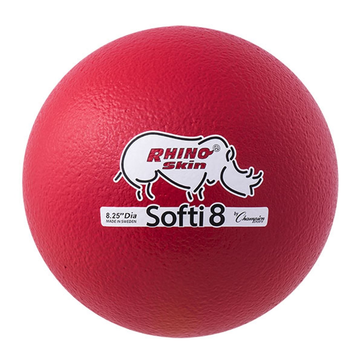 Champion Sports 8.25" Rhino Skin Low Bounce Softi Foam Ball - Red - Forza Sports