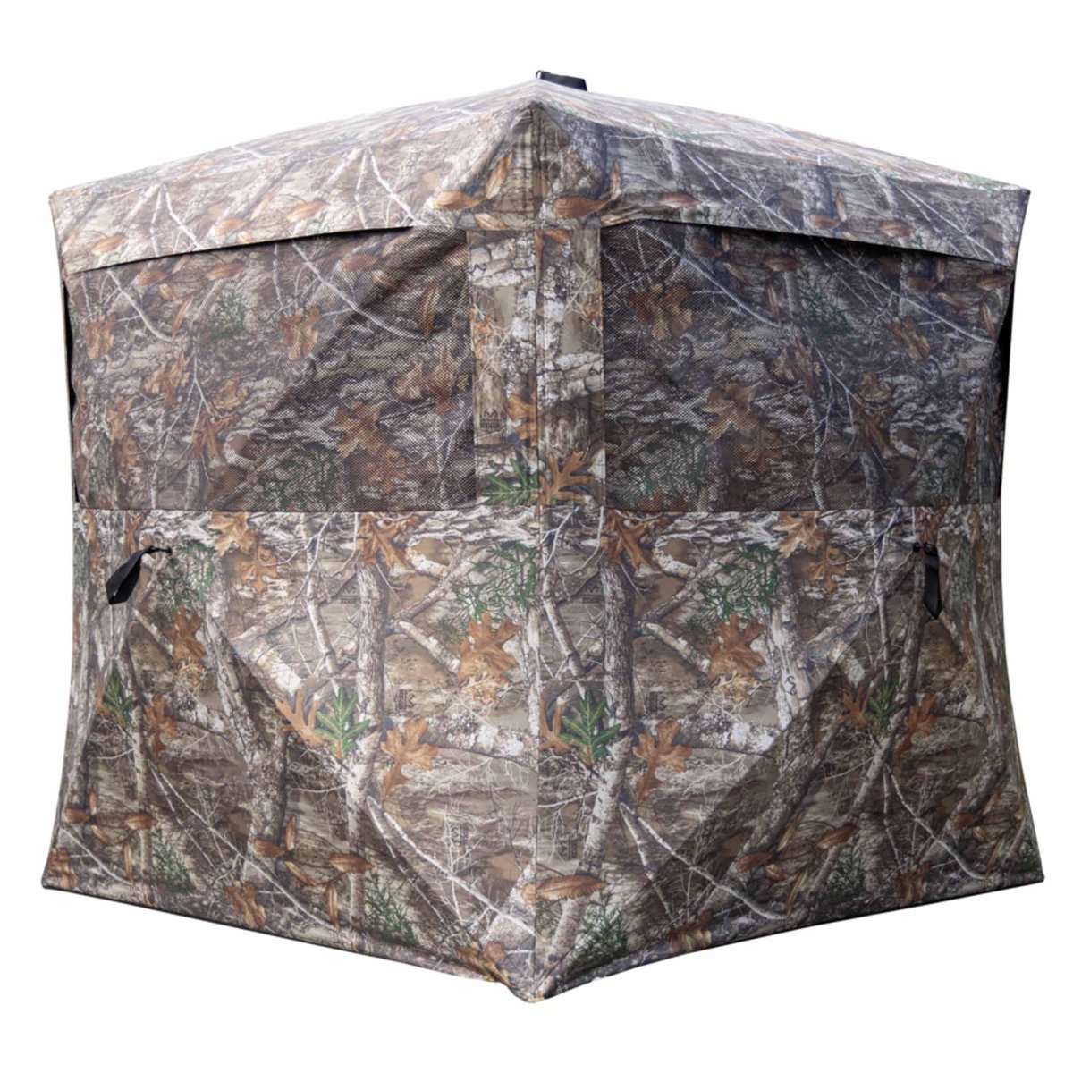 Rhino Ground Blind RB140 3 Person - Realtree Camo - 58”x58”x66” - Forza Sports