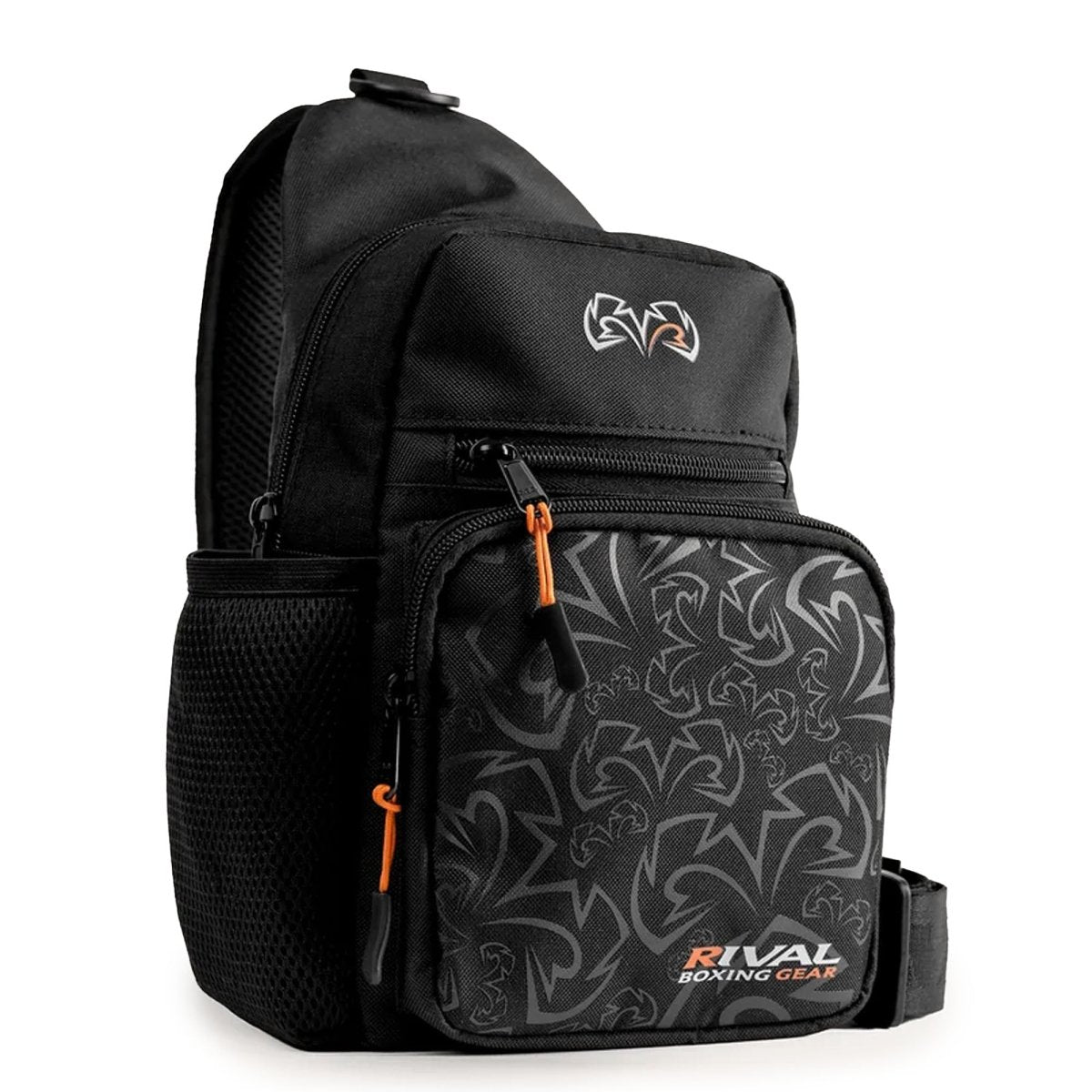 RIVAL Boxing Shoulder Bag with Water Bottle Compartment, Black - Forza Sports