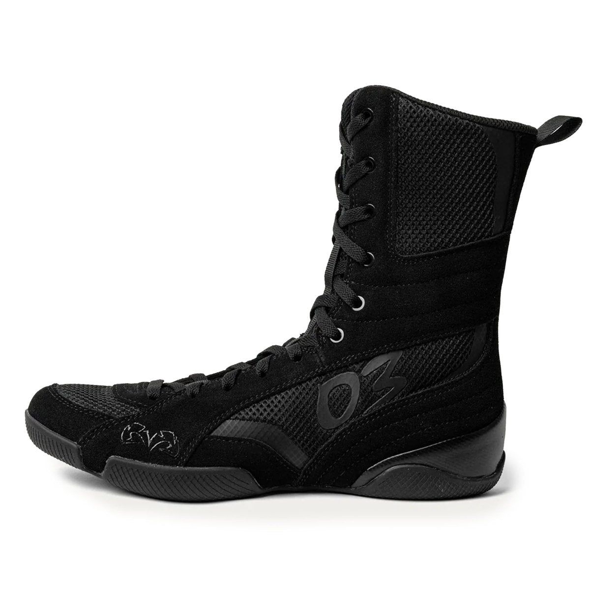 RIVAL RSX - Guerrero 03 High Top Boxing Boots, Black, Size 8 - Forza Sports