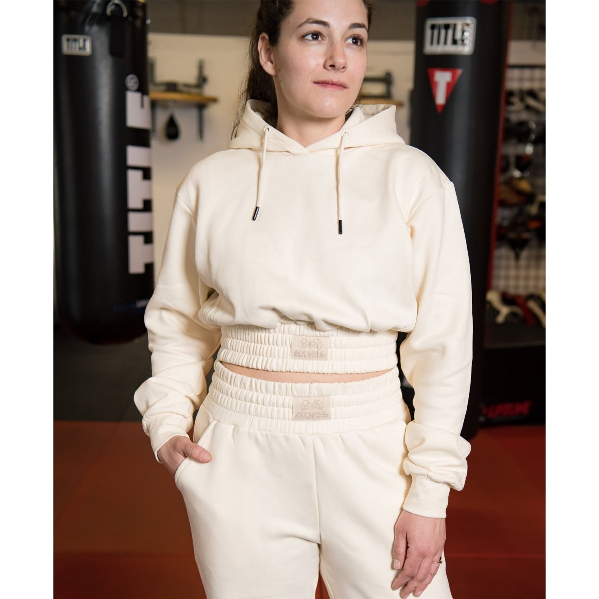 RIVAL Boxing Women's Cropped Heavyweight Fleece Hoodie - Forza Sports