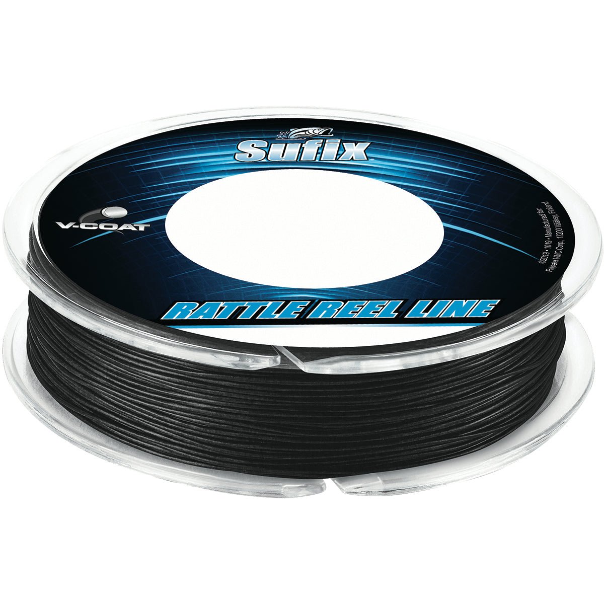 Sufix 50 Yard Rattle Reel V - Coat Fishing Line - Black - Forza Sports