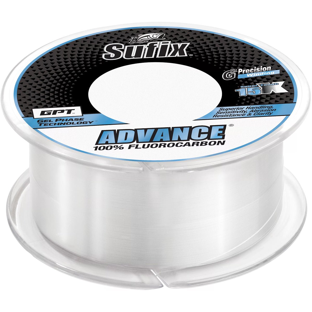 Sufix 50 Yard Advance Ice Fluorocarbon Fishing Line - Clear - Forza Sports