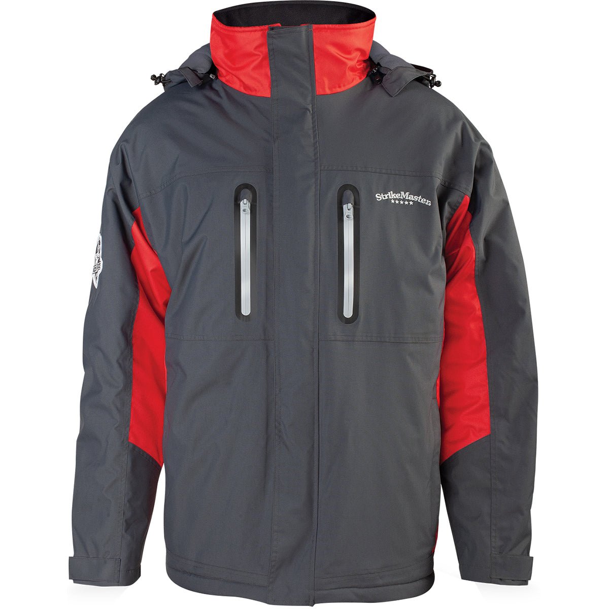 StrikeMaster Surface Fishing Jacket - Charcoal/Red - Forza Sports