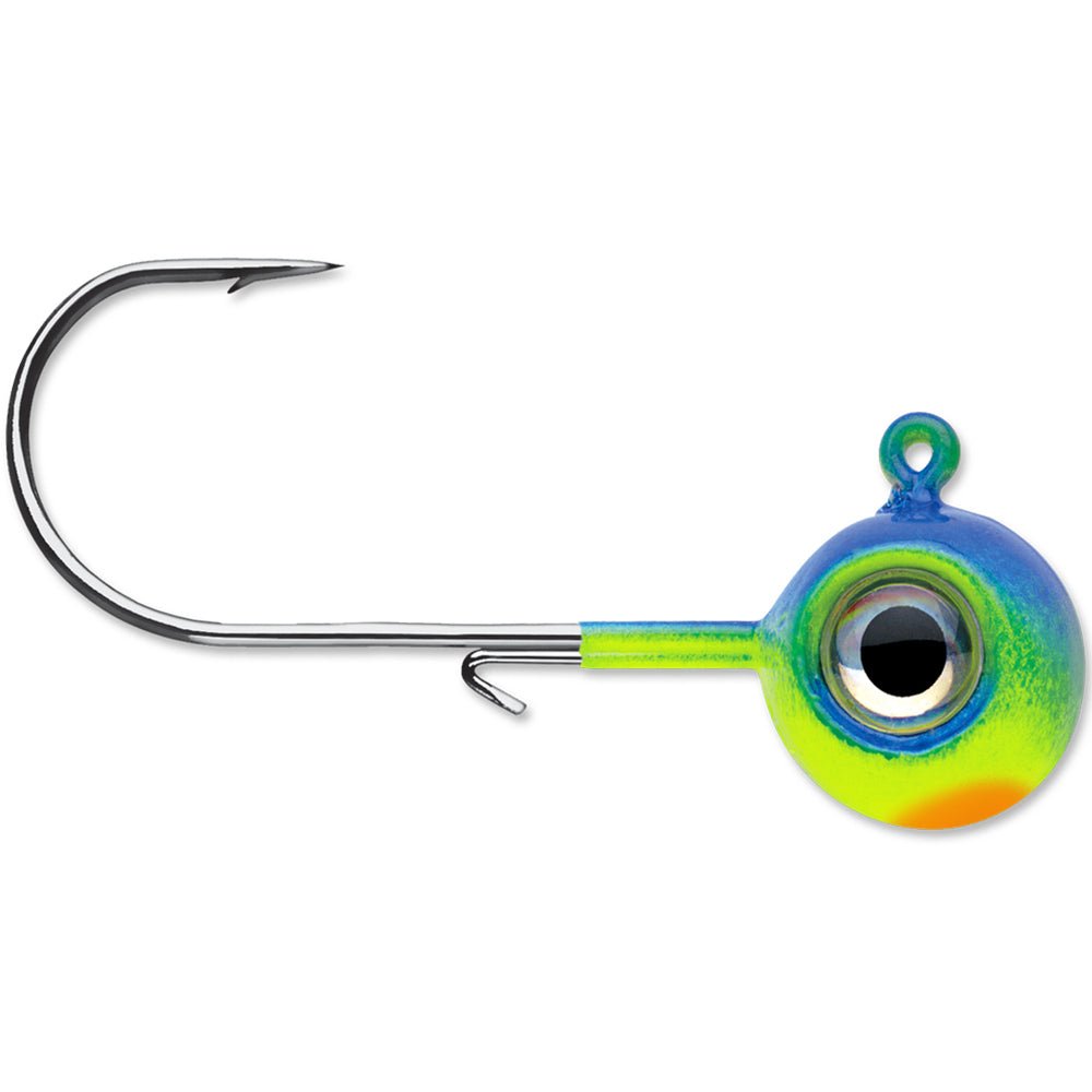 VMC Neon Moon Eye 1/4 Oz. 3D Holographic Jig - 4 Pack - Parrot - Forza Sports