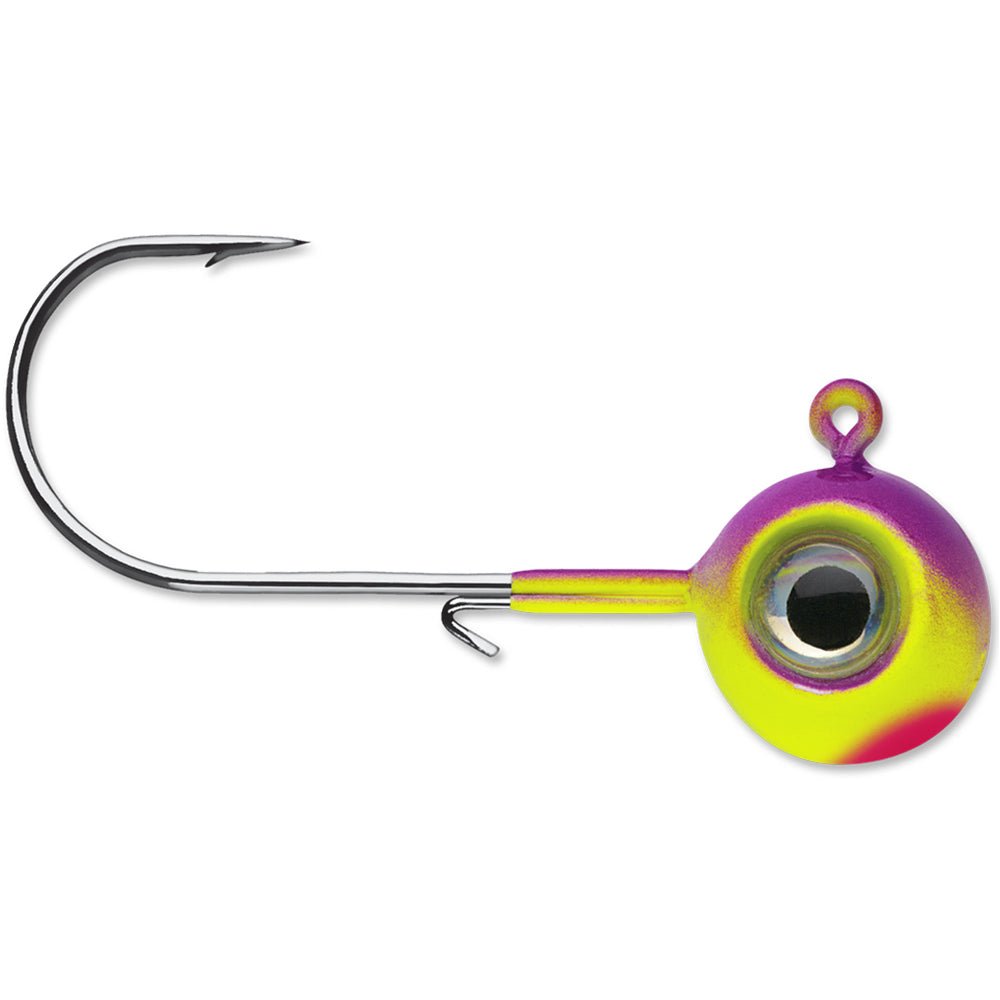 VMC Neon Moon Eye 1/4 Oz. 3D Holographic Jig - 4 Pack - Purpledescent - Forza Sports