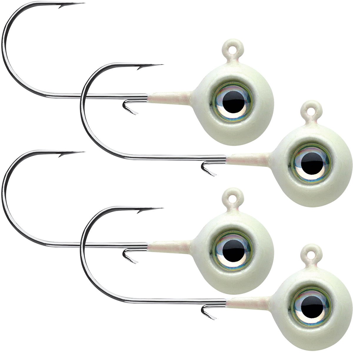 VMC 3/8 oz. Neon Moon Eye Jig - 4 Pack - Forza Sports