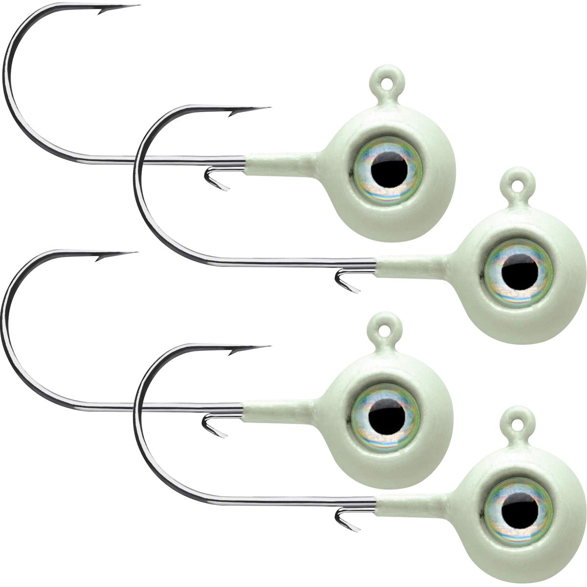 VMC 3/8 oz. Neon Moon Eye Jig - 4 Pack - Forza Sports