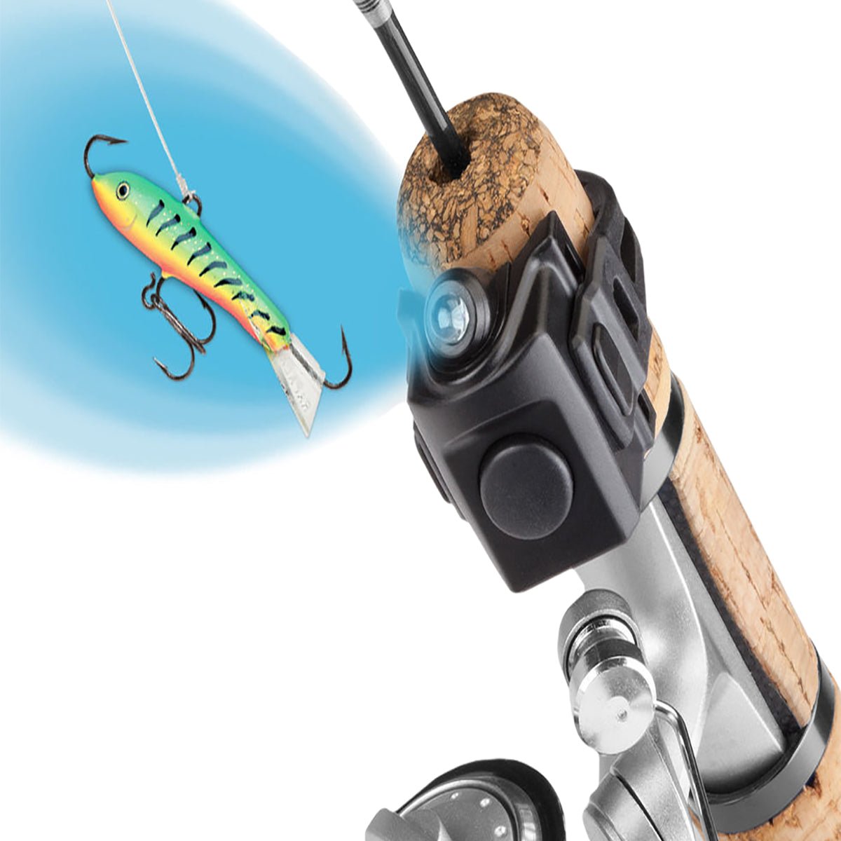 Rapala Charge 'N Glow LED Light Lure Charging Fishing Rod Mount - Black - Forza Sports