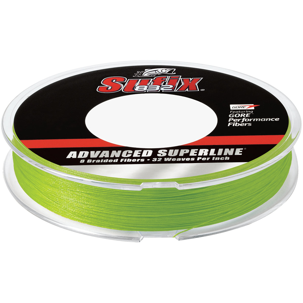 Sufix 150 Yard 832 Advanced Superline Braid Fishing Line - Neon Lime Sufix