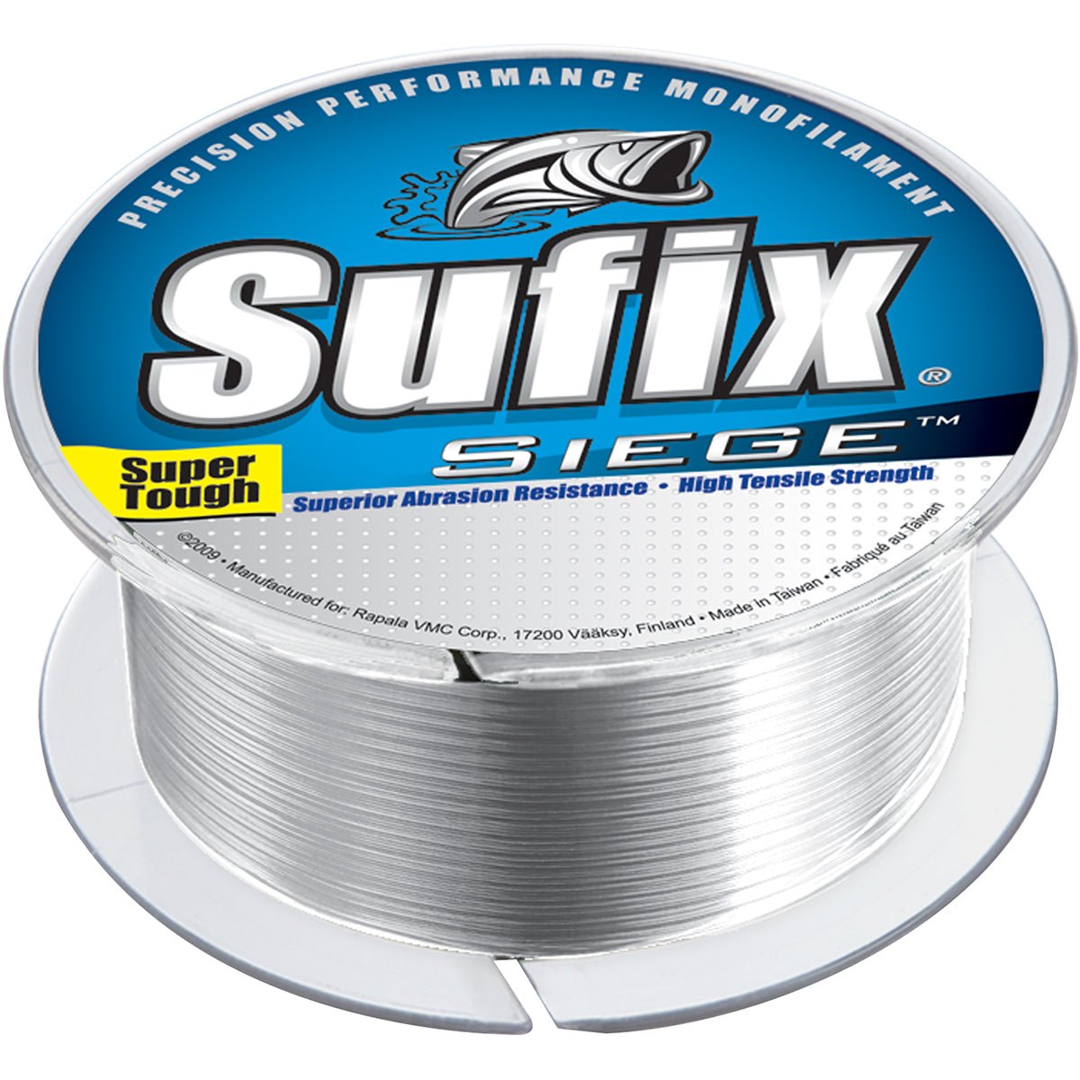 Sufix Siege 330 Yard Monofilament Fishing Line - 4 lb. - Clear - Forza Sports