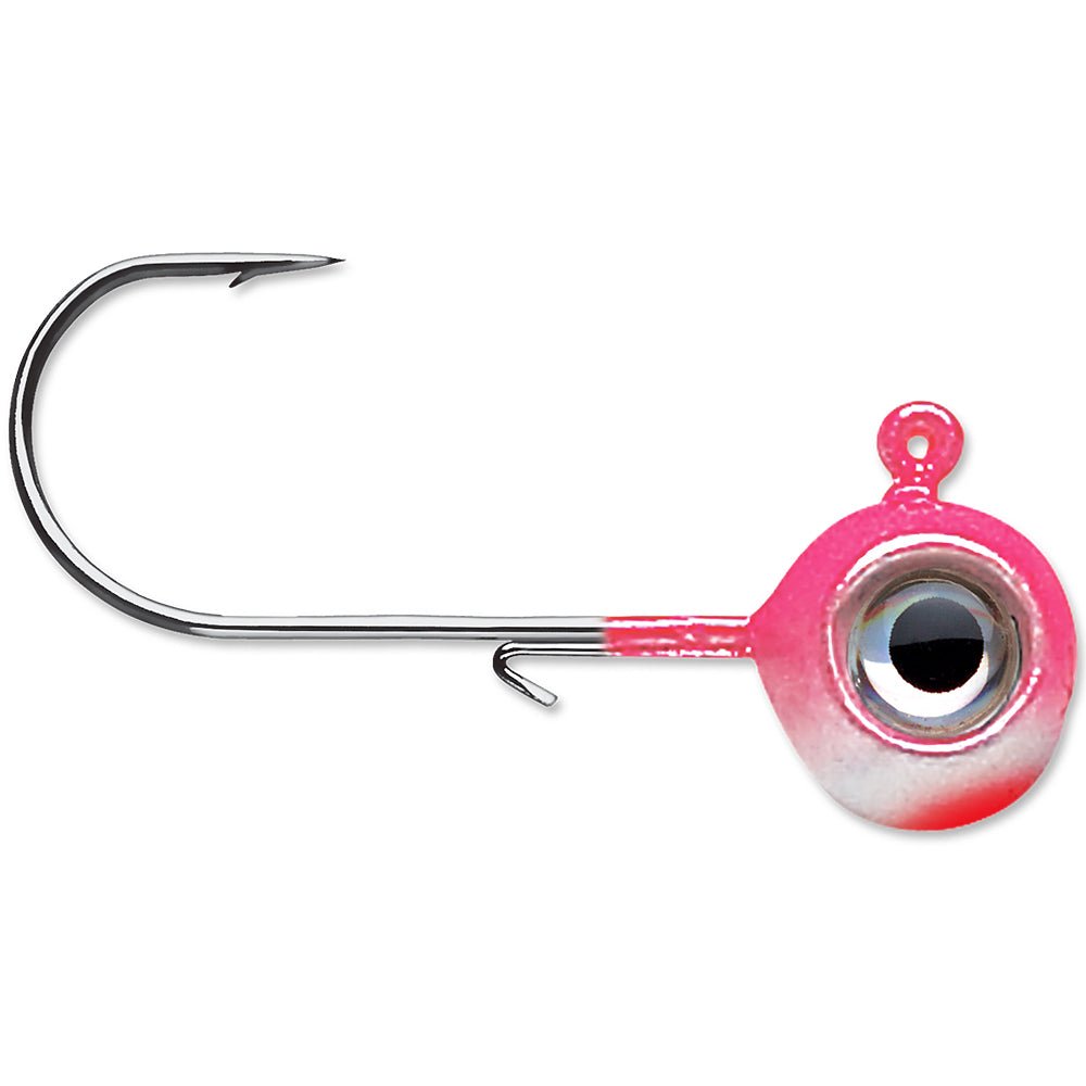 VMC Neon Moon Eye 1/4 Oz. 3D Holographic Jig - 4 Pack - Pink Pearl - Forza Sports
