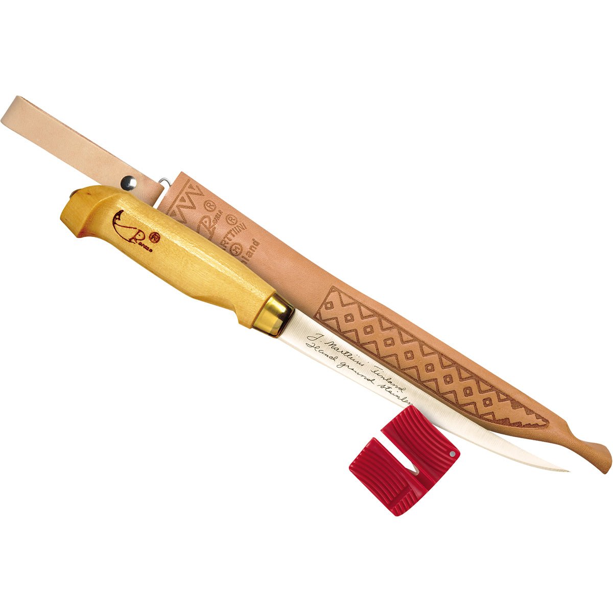 Rapala Fish 'n Fillet Knife with Single Stage Sharpener and Sheath - Tan - Forza Sports