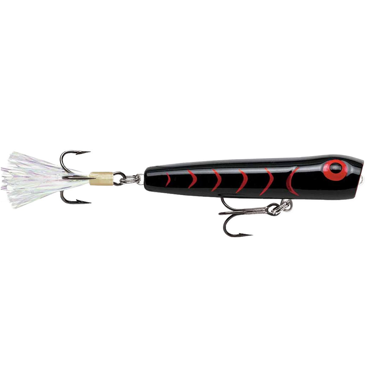 Storm Rattlin' Chug Bug 2.5 - inch Fishing Lure - Black/Red Herringbone - Forza Sports
