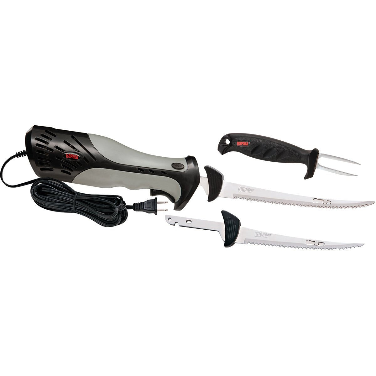 Rapala Heavy Duty Electric Fillet Knife Combo Pack - Black/Gray - Forza Sports