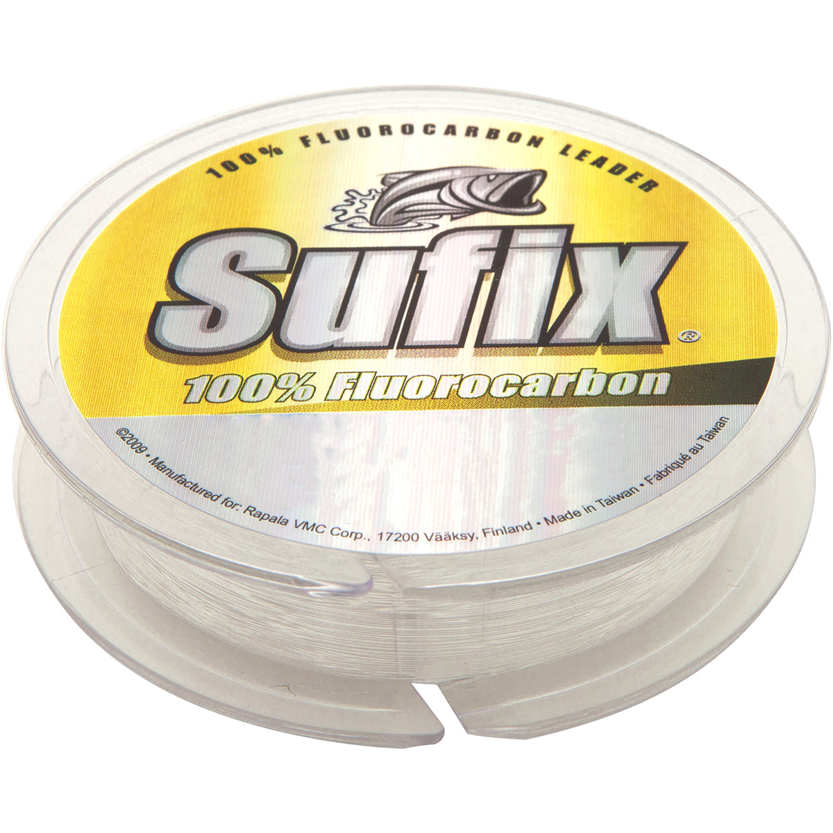 Sufix 100% Fluorocarbon Invisiline Leader, Clear, 33 Yard Spool