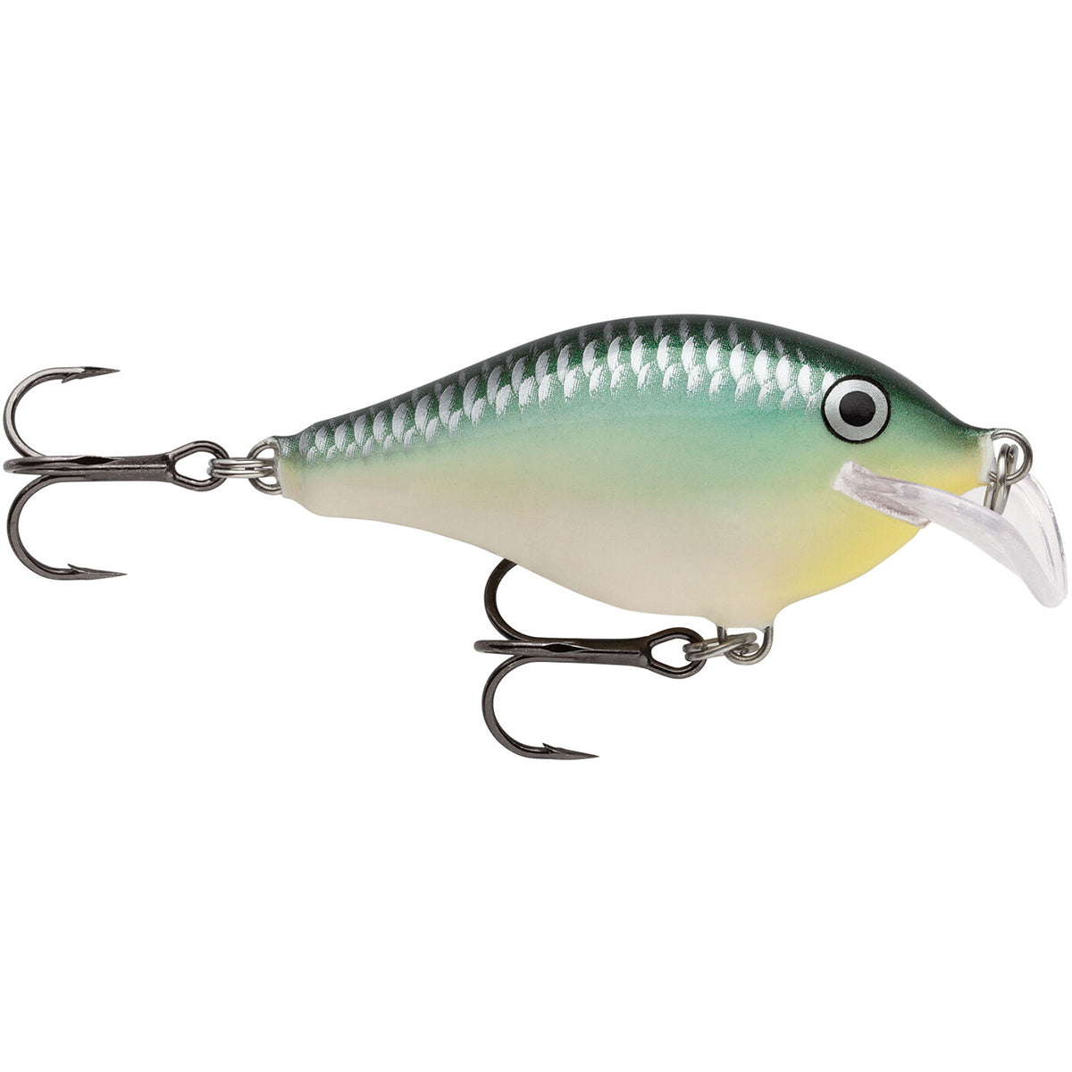 Fishing lure with gradient color on a white background