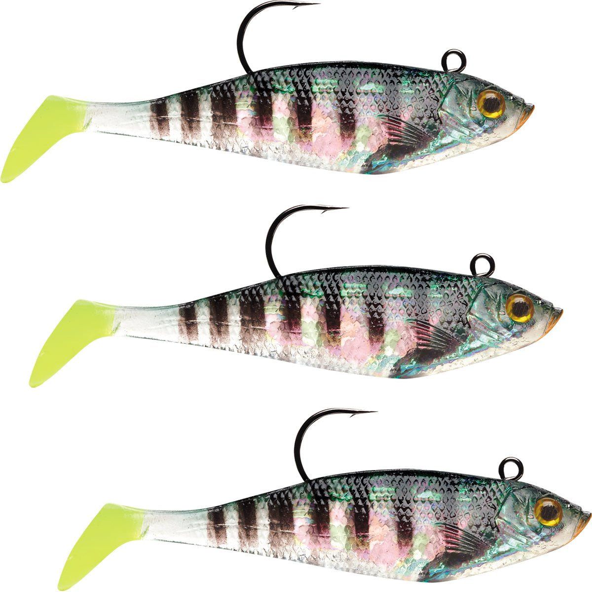 Storm Wildeye Swim Shad 3 - inch Fishing Lures 3 - Pack - Forza Sports