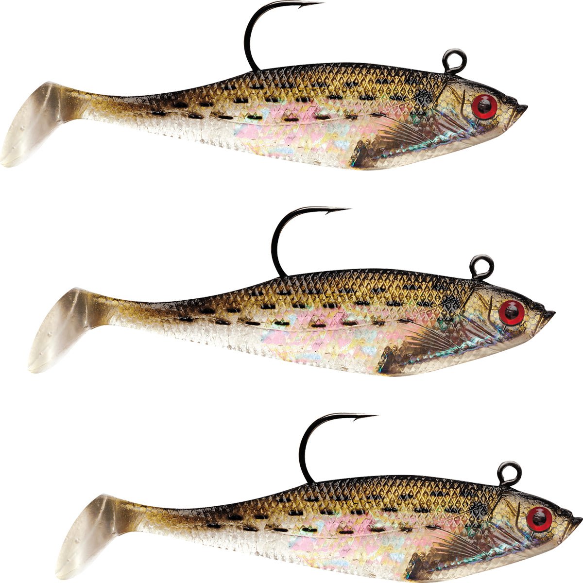 Storm Wildeye Swim Shad 3 - inch Fishing Lures 3 - Pack - Forza Sports