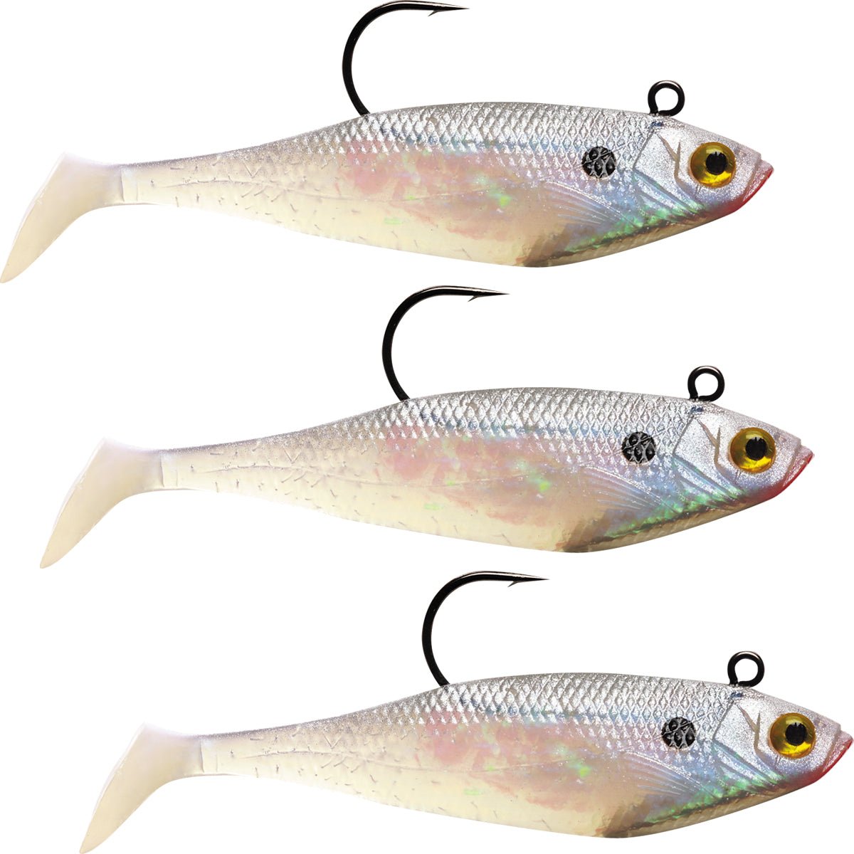 Storm Wildeye Swim Shad 3 - inch Fishing Lures 3 - Pack - Forza Sports
