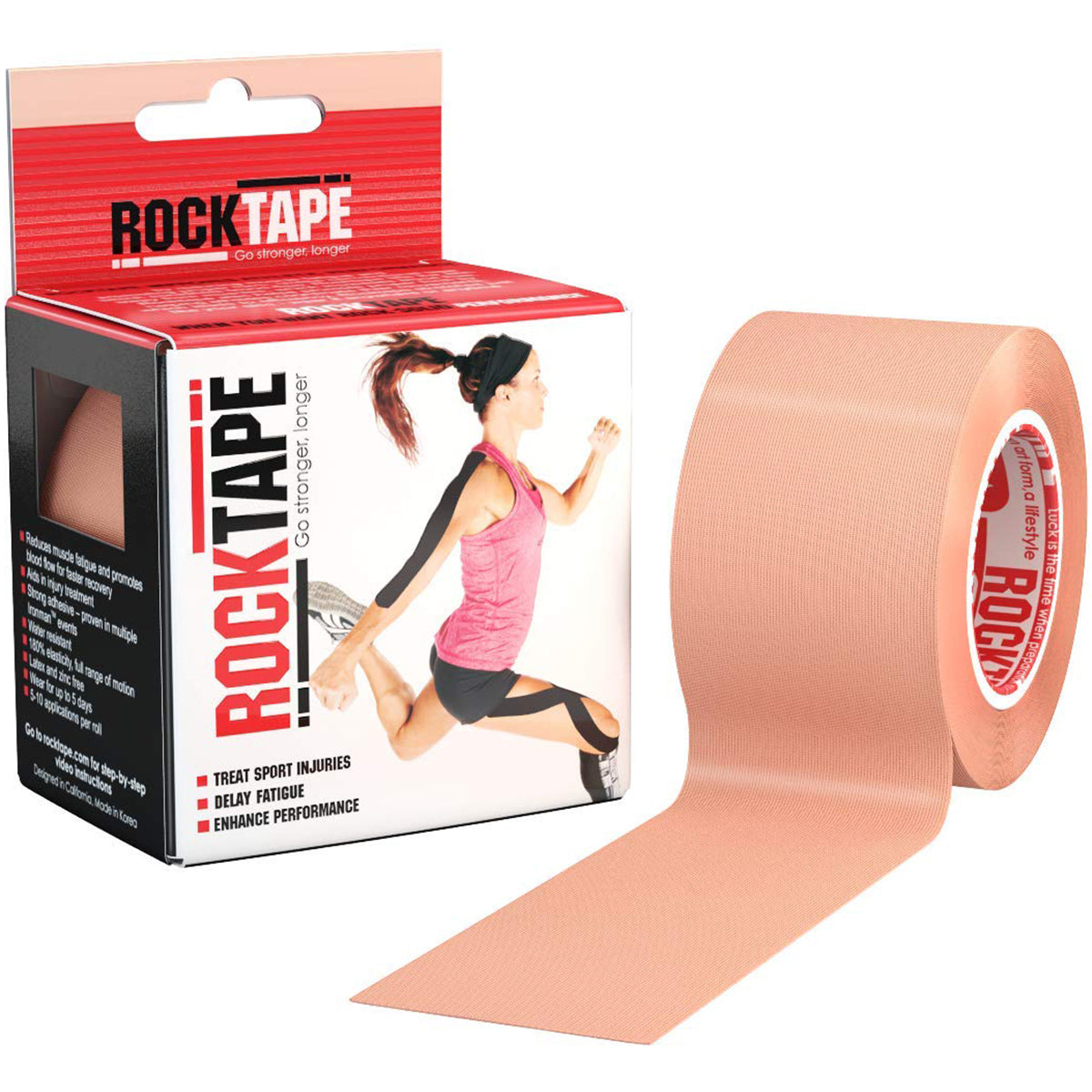 RockTape 2" Active Recovery Kinesiology Tape - beige
