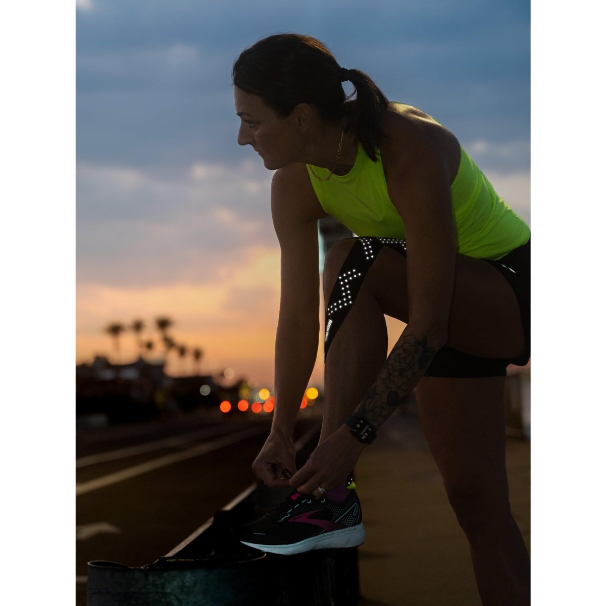 RockTape Rockflash Pre - Cut Reflective Kinesiology Tape - Black - Forza Sports