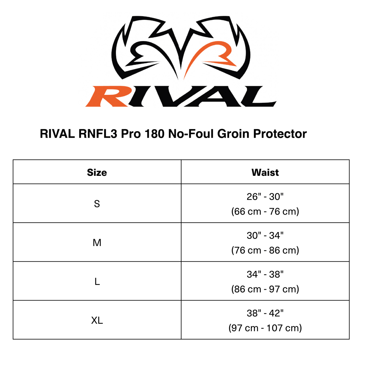RIVAL Boxing RNFL3 Pro 180 No - Foul Groin Protector - Forza Sports