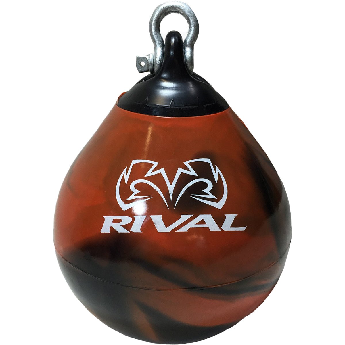 Rival Boxing Aqua Head Hunter Punching Bag - 9 in. - Black/Orange - Forza Sports