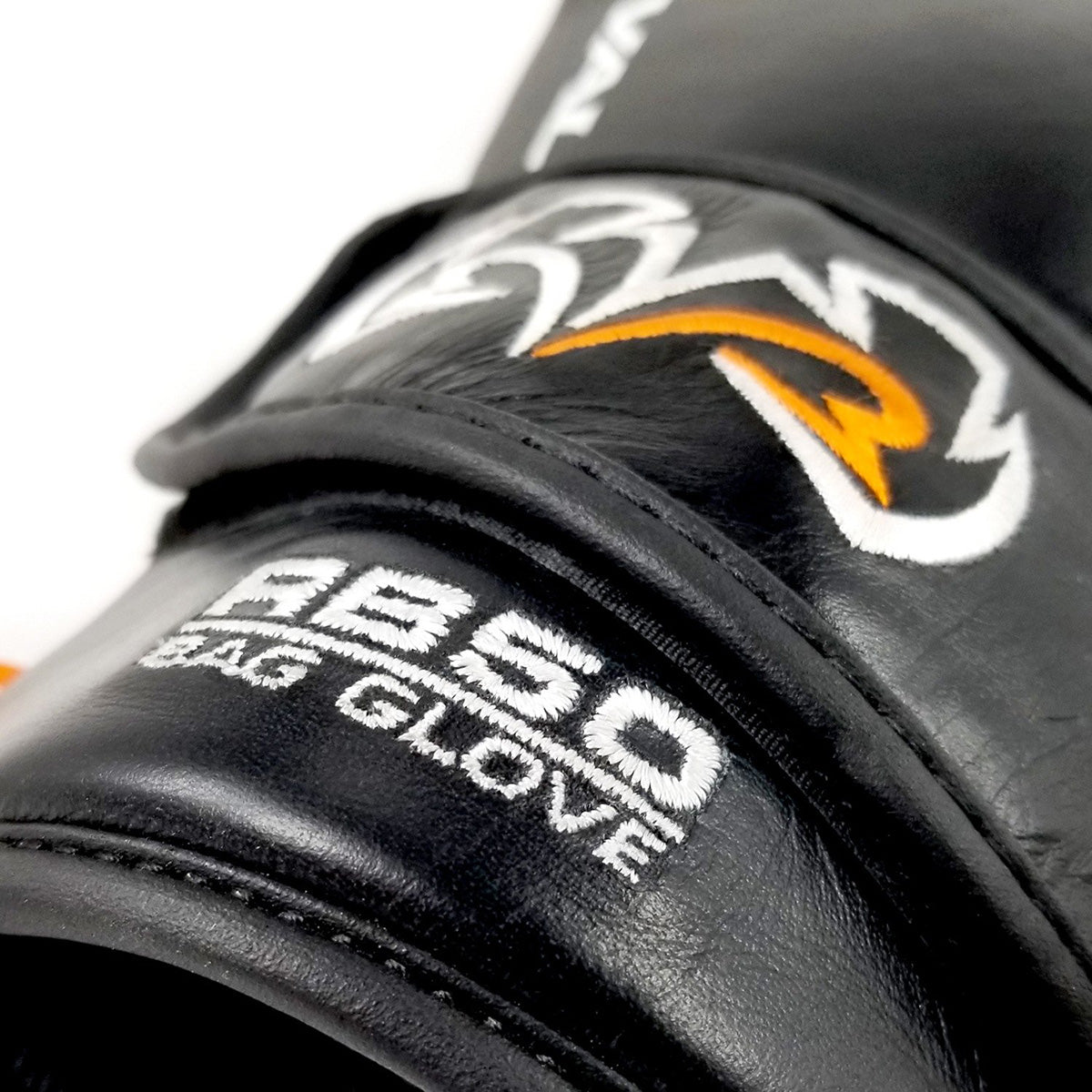 Black boxing glove with 'Ringside' logo and 'AB50 Bag Glove' text on a white background