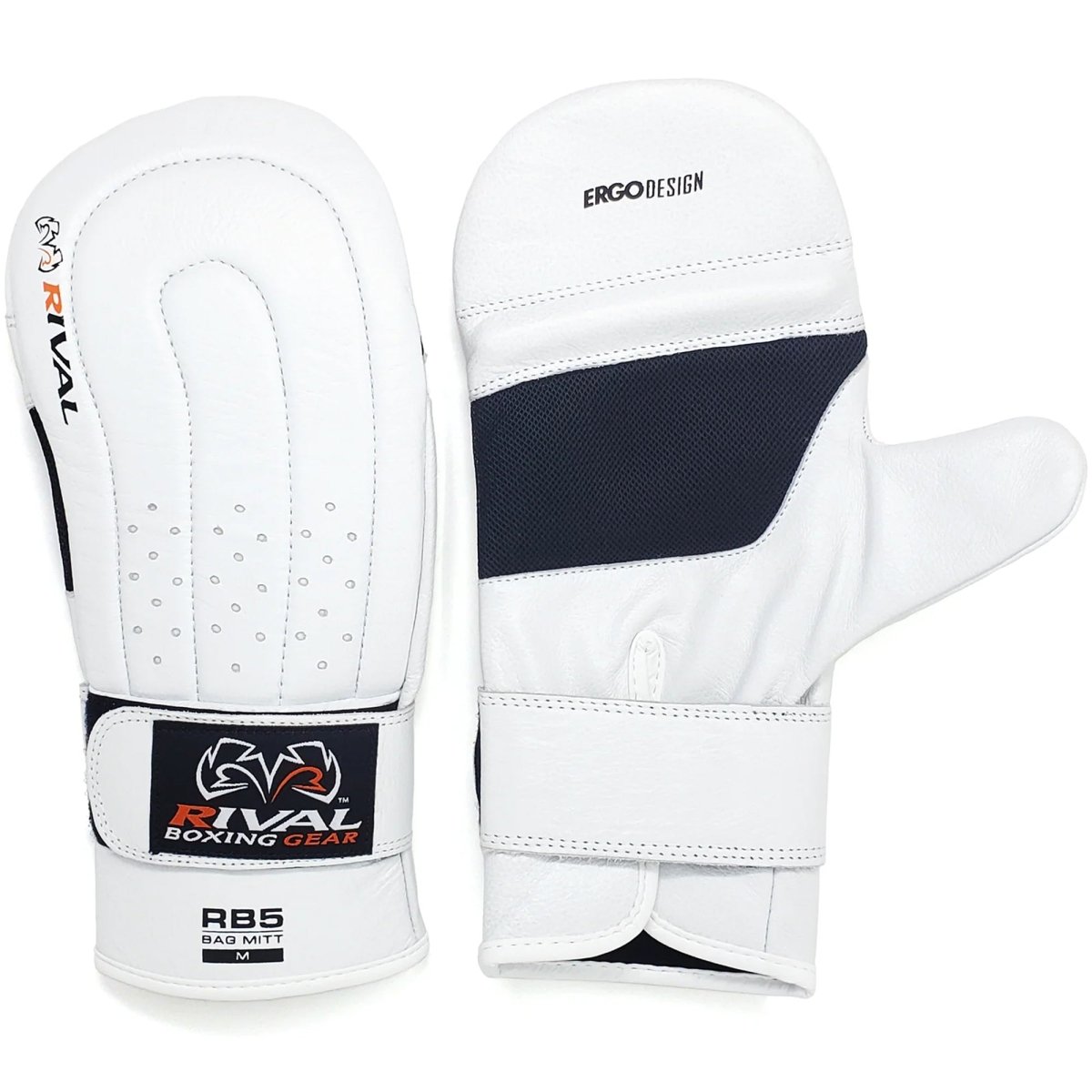 Rival Boxing RB5 Hook and Loop Leather Training Bag Mitts