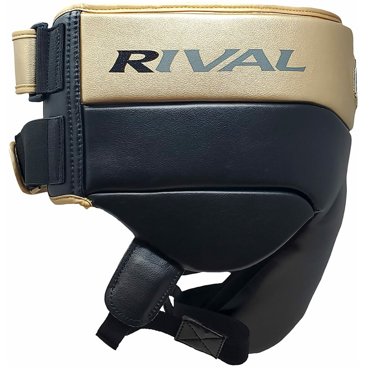 RIVAL Boxing RNFL100 Professional No-Foul Groin Protector - Black/Gold
