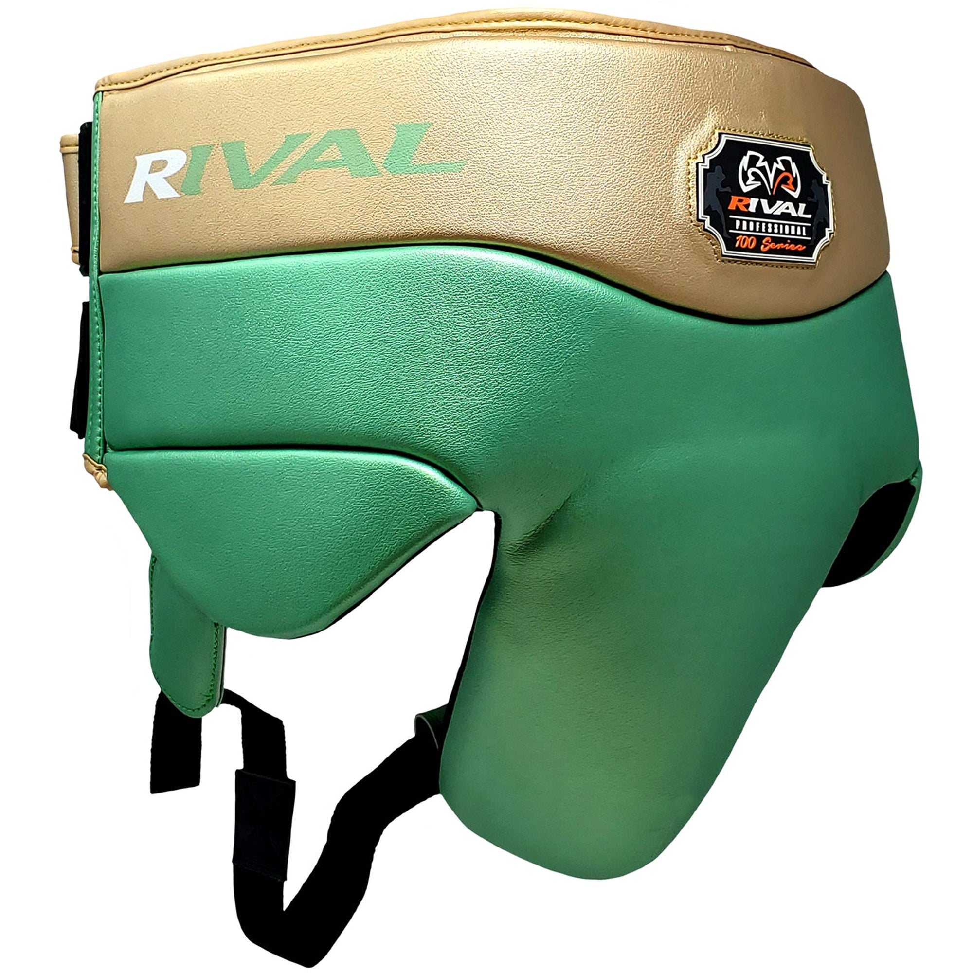 RIVAL Boxing RNFL100 Professional No-Foul Groin Protector - Green/Gold