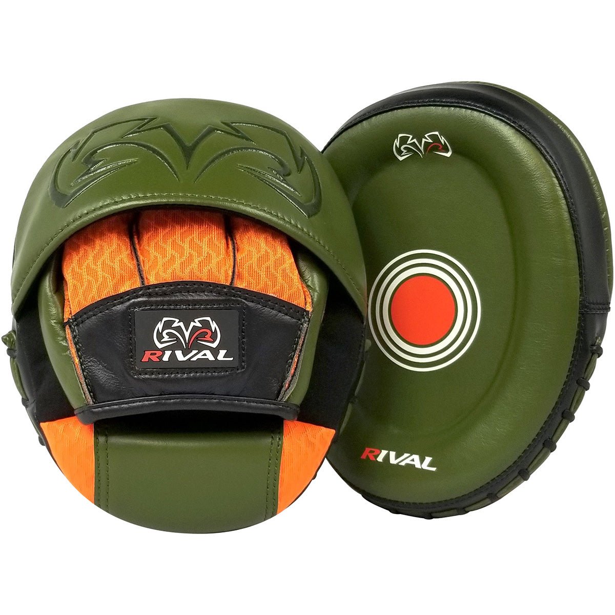 Rival Boxing RPM80 Impulse Punch Mitts - S/M - Khaki Green - Forza Sports