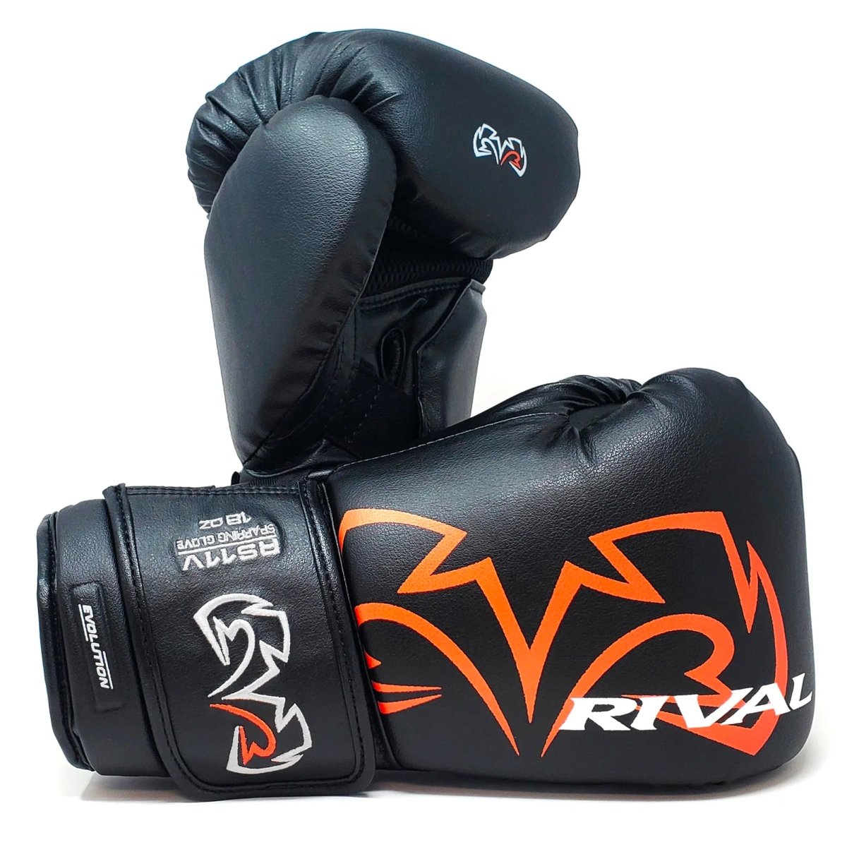 Rival Boxing RS11V Evolution Hook and Loop Sparring Gloves - Black