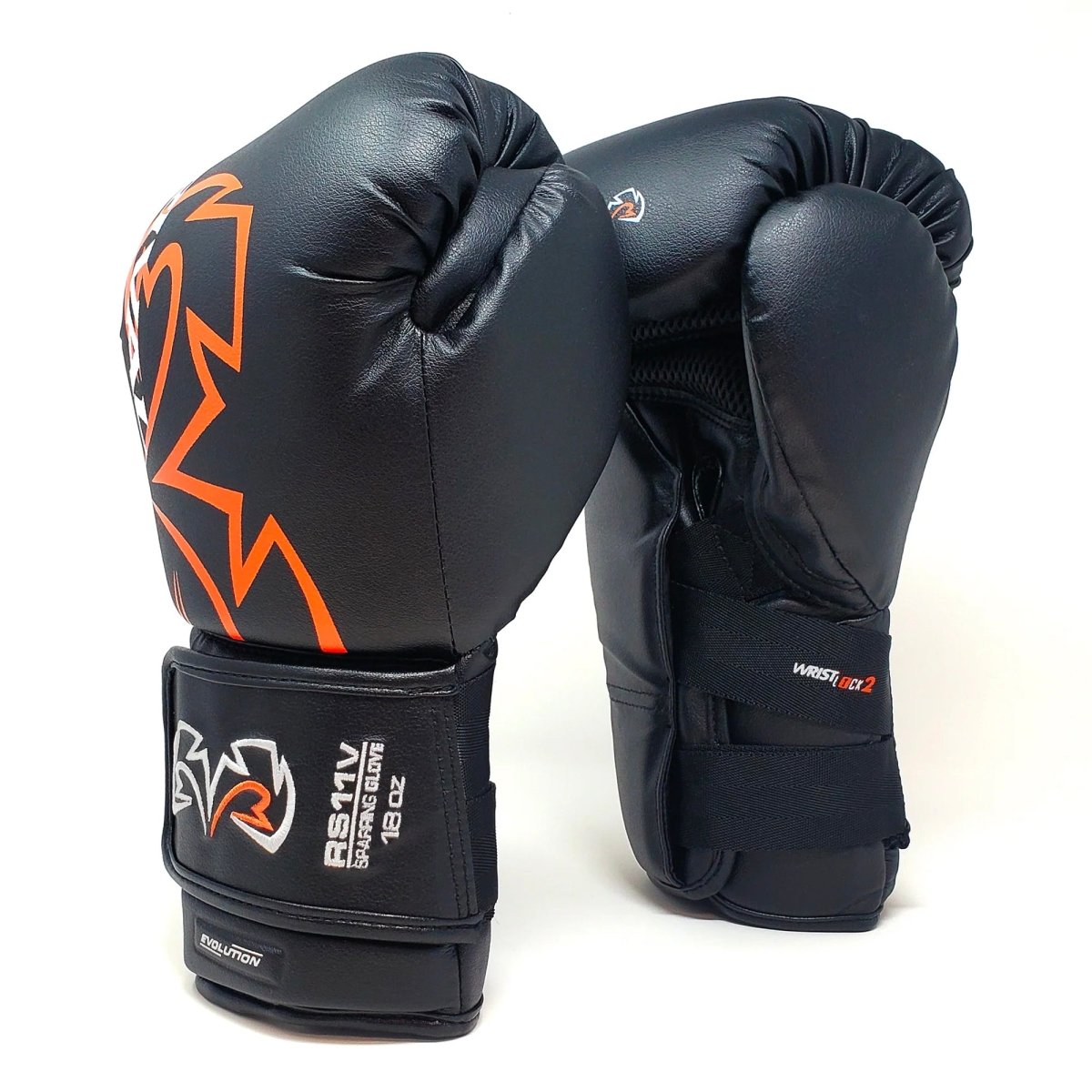 rival boxing rs11v evolution sparring gloves - Black