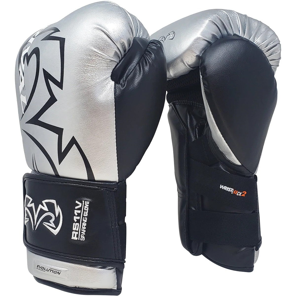 Rival Boxing RS11V Evolution Hook and Loop Sparring Gloves - Silver - Forza Sports